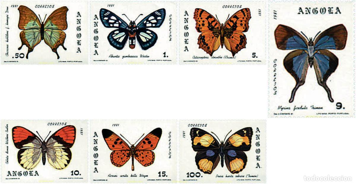 Selos: 78044 MNH ANGOLA 1982 MARIPOSAS DE ANGOLA