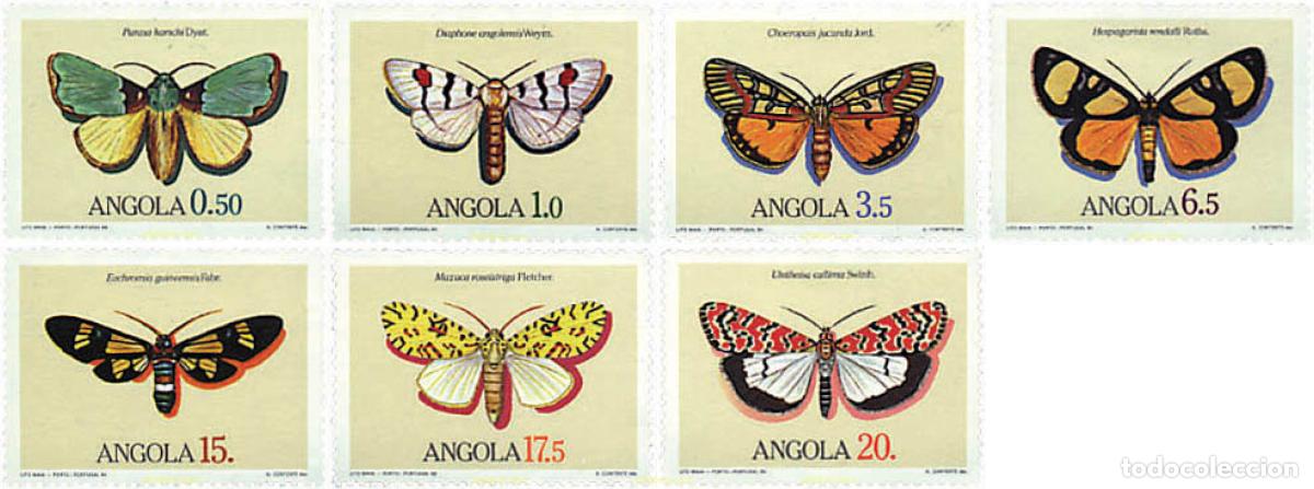 Selos: 75559 MNH ANGOLA 1984 MARIPOSAS DE ANGOLA