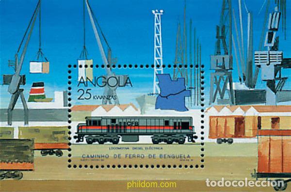 Sellos: 57162 MNH ANGOLA 1990 FERROCARRILES