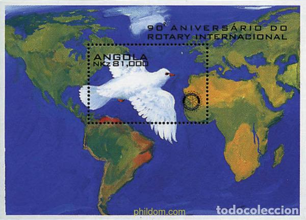 Sellos: 286397 MNH ANGOLA 1995 90 ANIVERSARIO DEL ROTARY CLUB INTERNACIONAL
