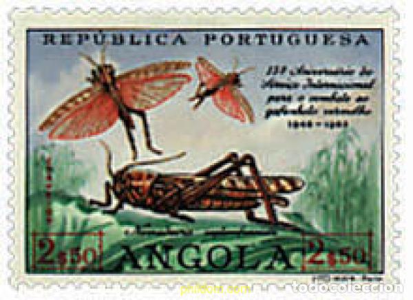 Sellos: 72530 MNH ANGOLA 1963 LUCHA CONTRA EL SALTAMONTES ROJO
