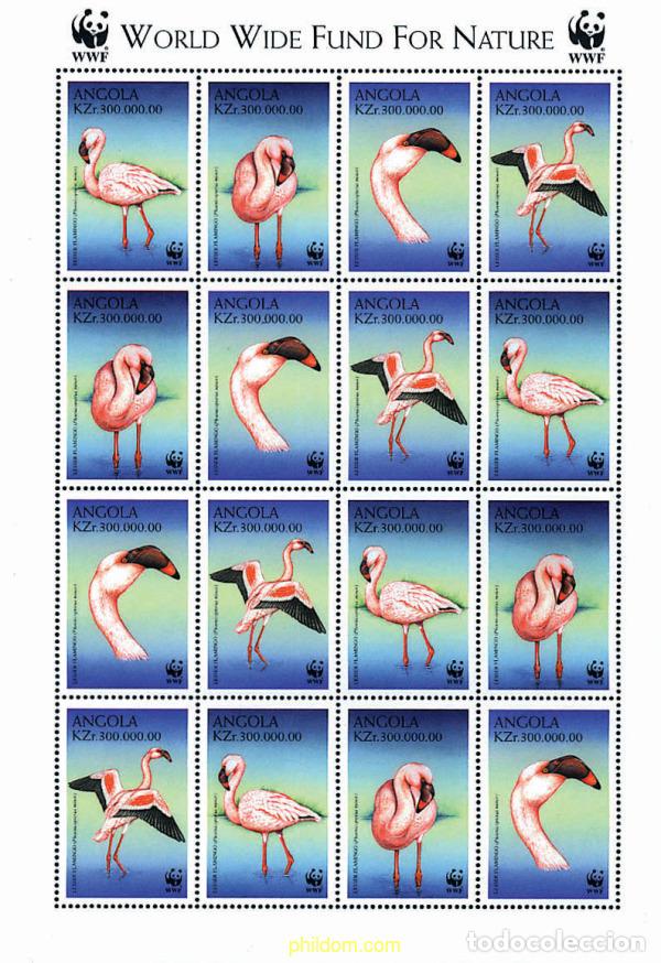 Sellos: 12693 MNH ANGOLA 1999 FLAMENCO ENANO