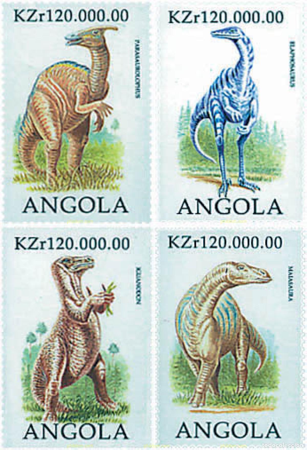 Sellos: 97363 MNH ANGOLA 1998 EL MUNDO DE LOS DINOSAUROS