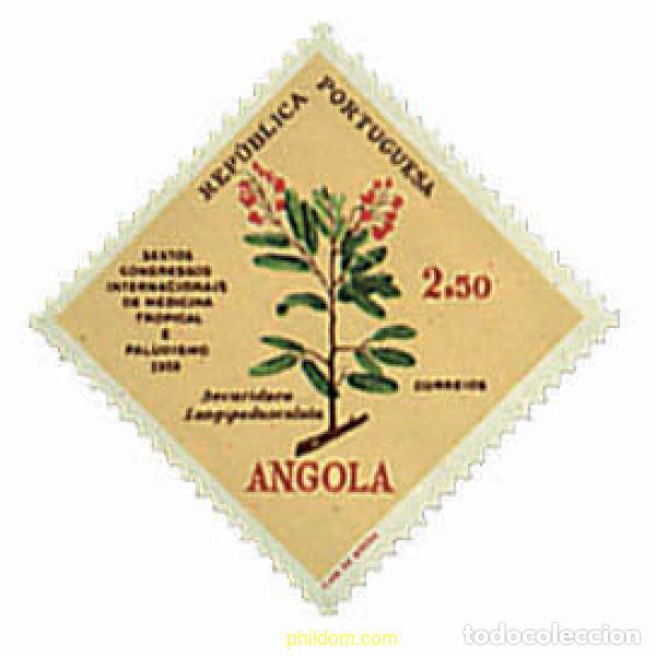 Sellos: 203168 HINGED ANGOLA 1958 6 CONGRESO INTERNACIONAL DE MEDICINA TROPICAL