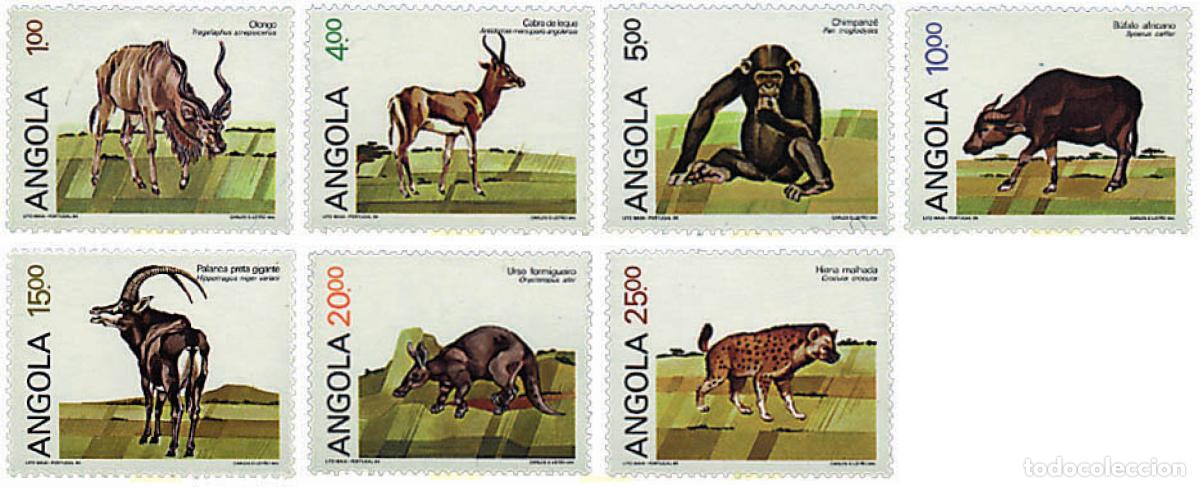 Sellos: 72552 MNH ANGOLA 1984 MAMIFEROS ANGOLE&Ntilde;OS