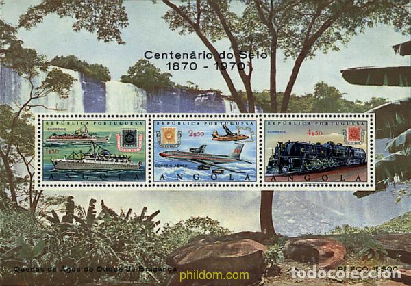 Sellos: 61307 MNH ANGOLA 1970 CENTENARIO DEL SELLO