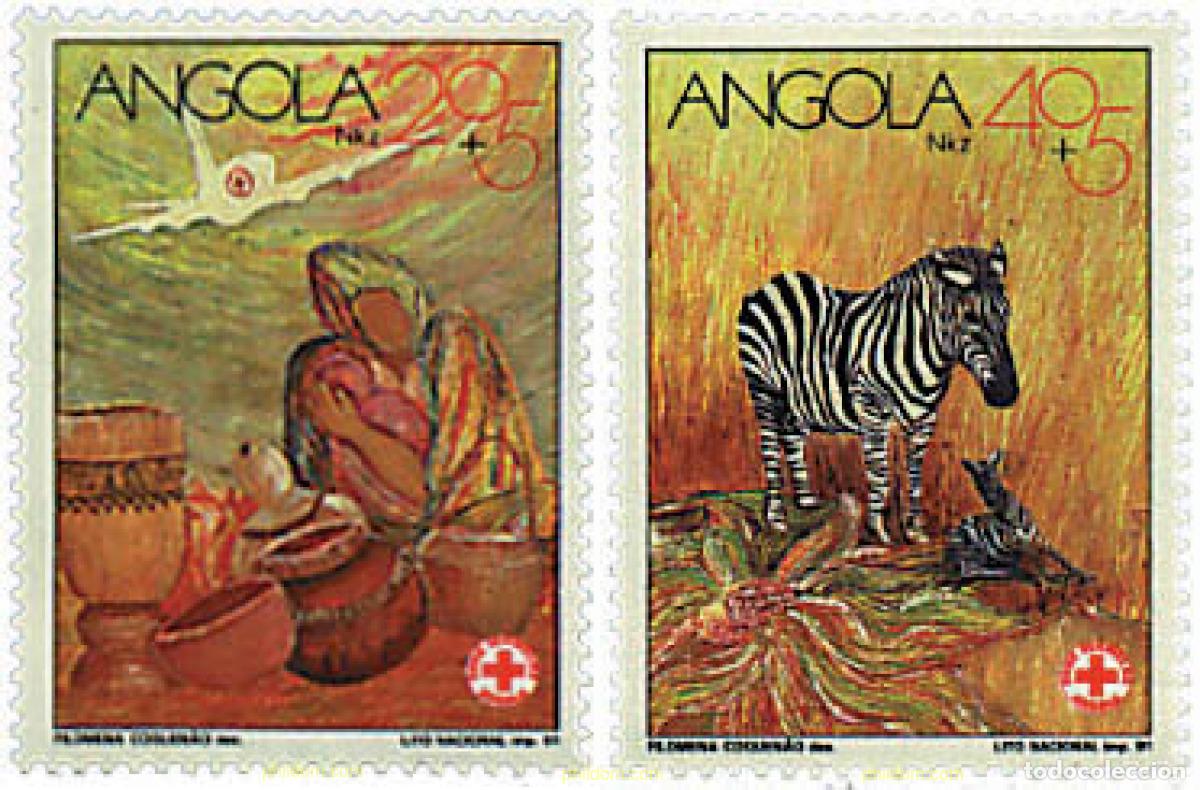 Sellos: 72566 MNH ANGOLA 1991 CRUZ ROJA NACIONAL