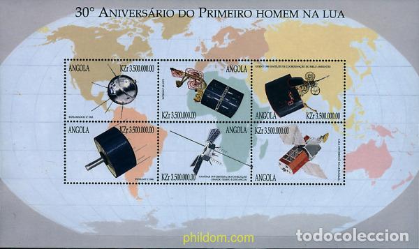 Sellos: 373021 MNH ANGOLA 1999 30 ANIVERSARIO DE LA LLEGADA DEL HOMBRE A LA LUNA