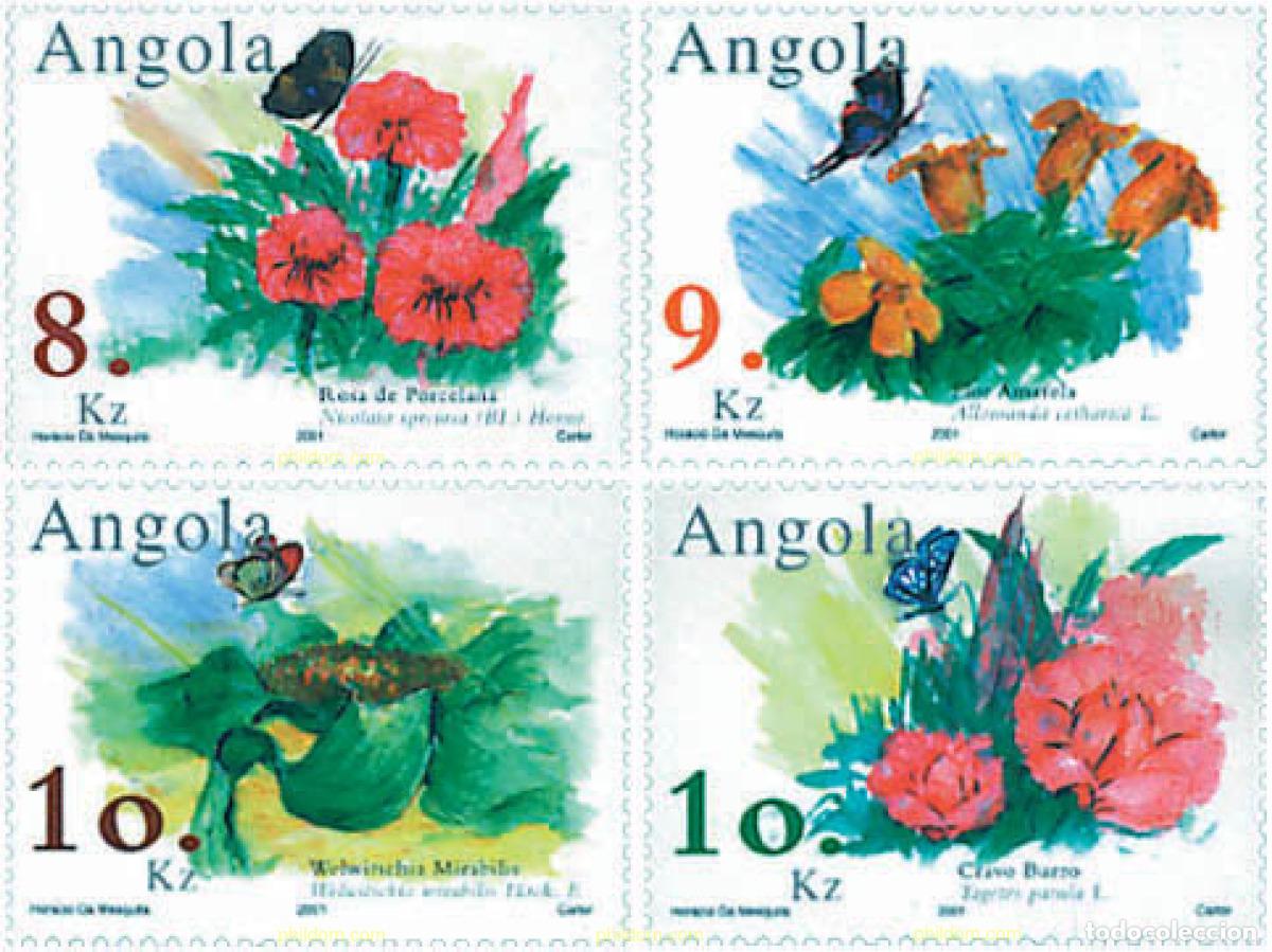 Sellos: 82025 MNH ANGOLA 2001 BELGICA 2001. EXPOSICION FILATELICA INTERNACIONAL