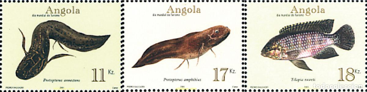 Selos: 82975 MNH ANGOLA 2001 PECES DE AGUA DULCE