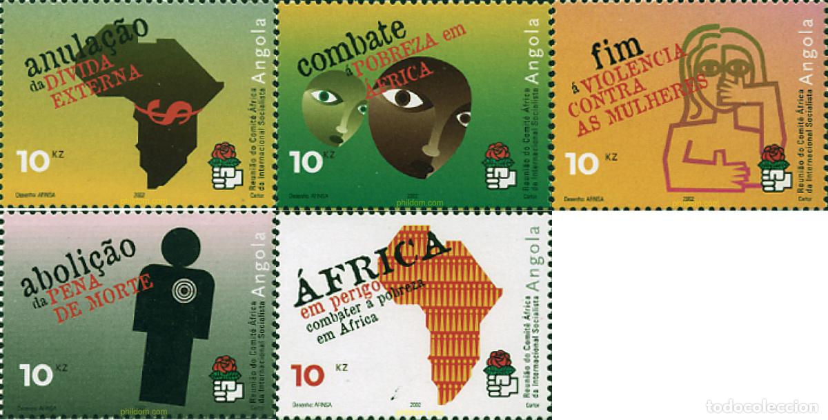 Sellos: 146700 MNH ANGOLA 2002 INTERNACIONAL SOCIALISTA