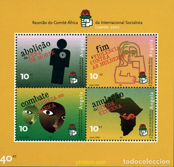 Sellos: 146701 MNH ANGOLA 2002 INTERNACIONAL SOCIALISTA