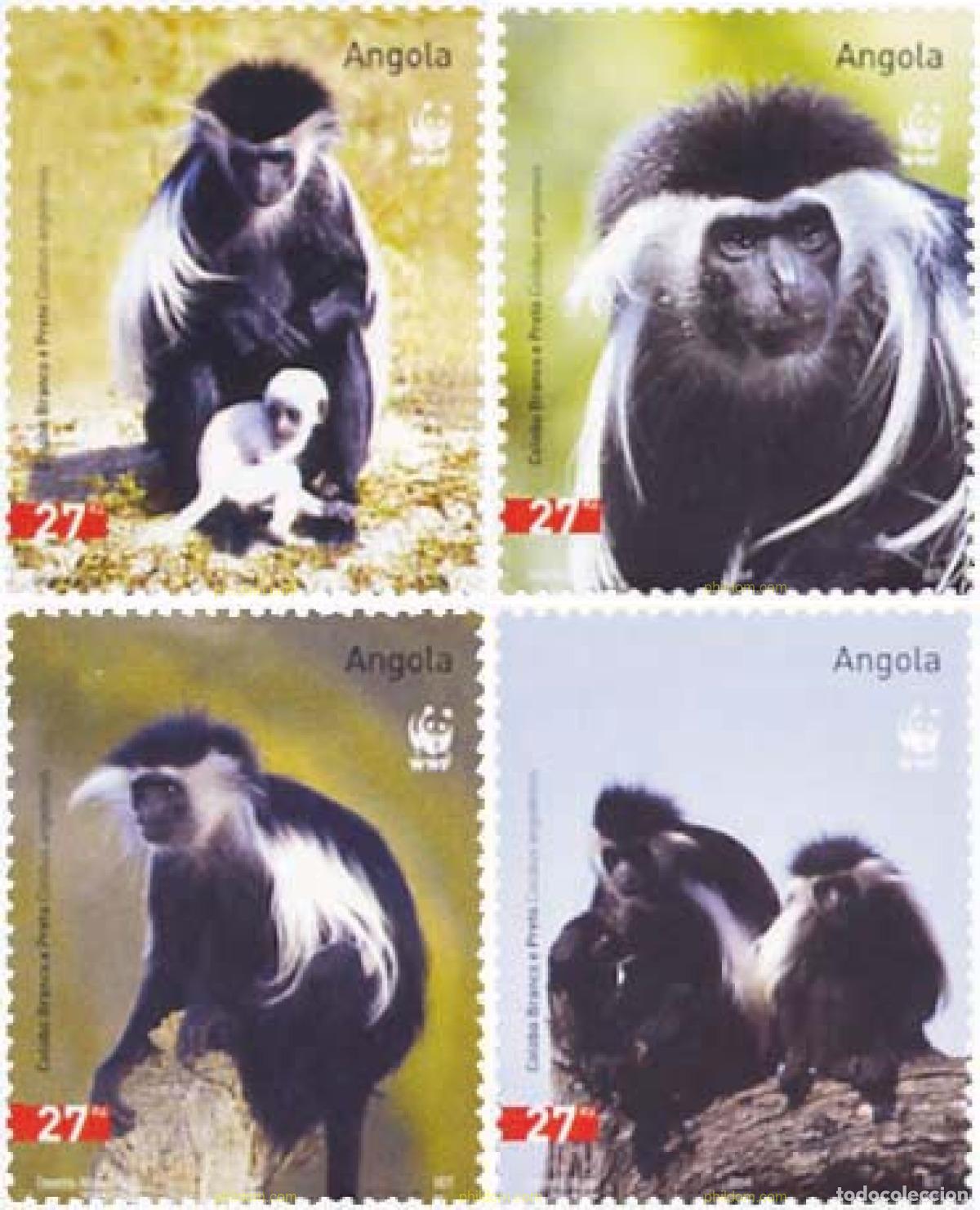 Sellos: 147911 MNH ANGOLA 2004 COLOBO BRANCO