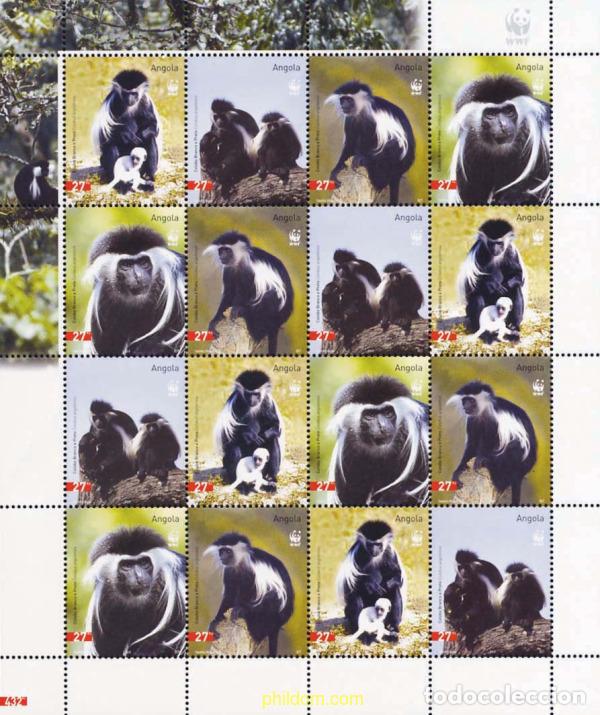 Sellos: 147912 MNH ANGOLA 2004 COLOBO BRANCO