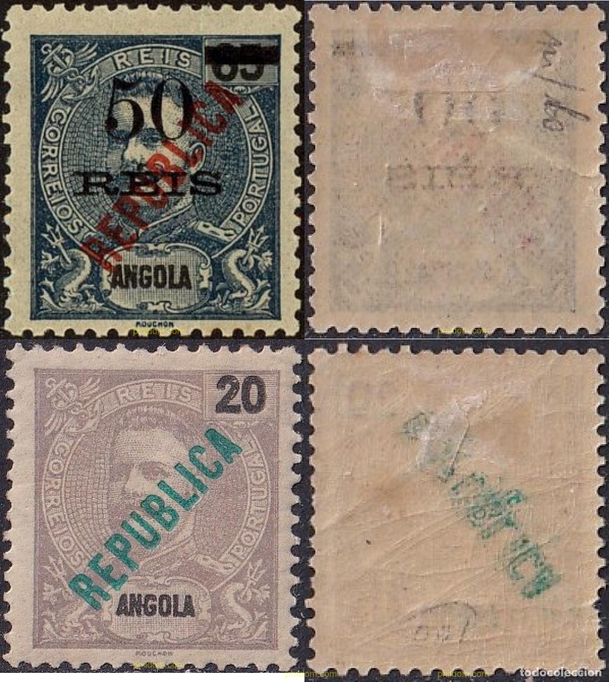 Sellos: 791709 HINGED ANGOLA 1914 SELLOS SOBRECARGADOS