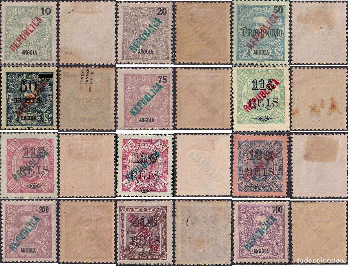 Sellos: 791713 HINGED ANGOLA 1914 SELLOS SOBRECARGADOS
