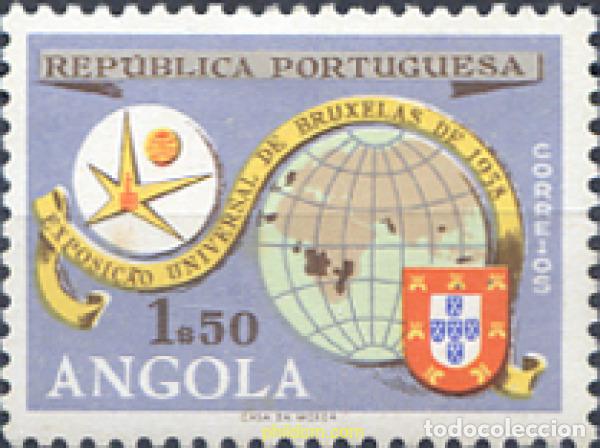 Sellos: 286393 HINGED ANGOLA 1958 EXPOSICION MUNDIAL DE BRUSELAS