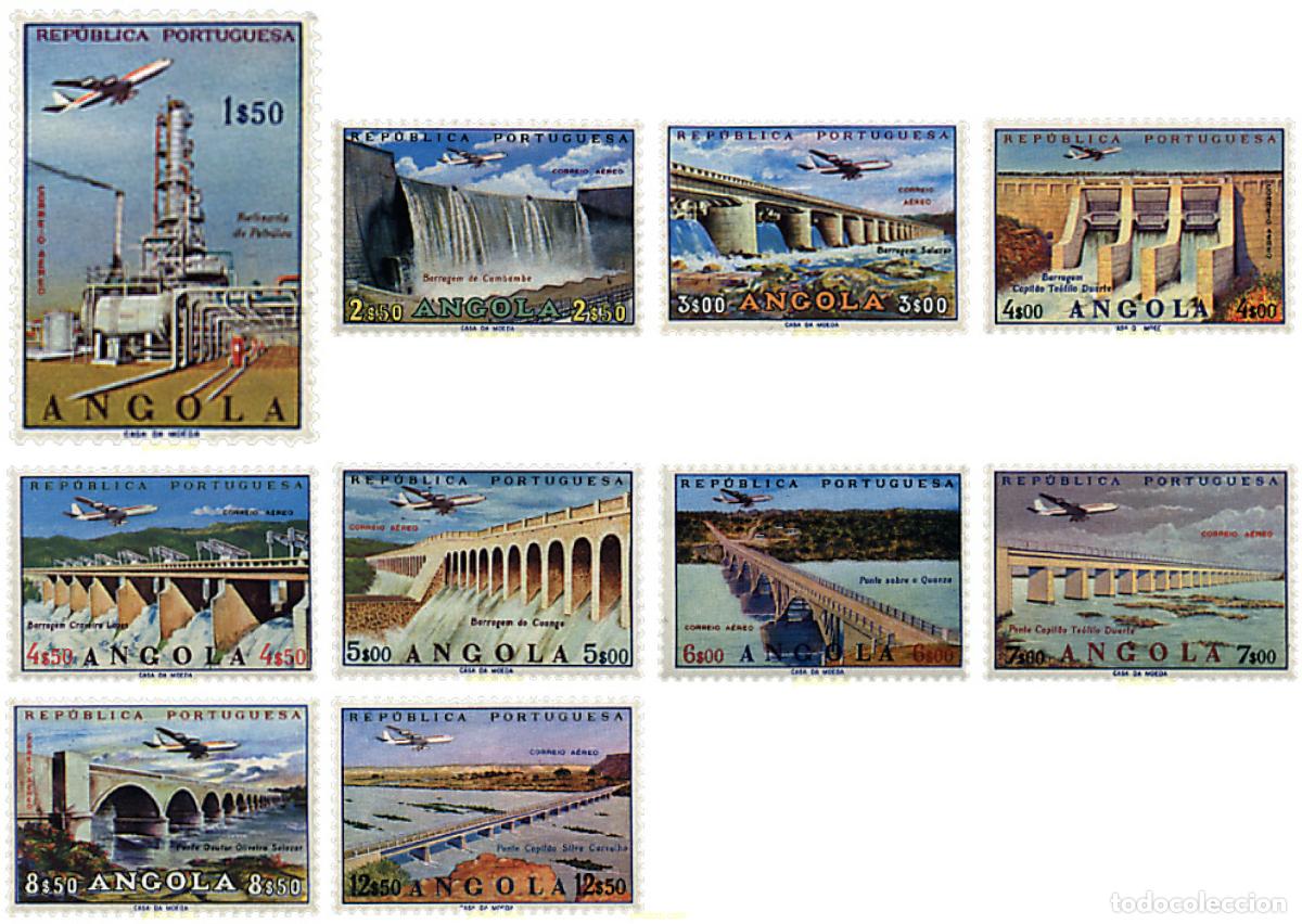 Sellos: 57157 MNH ANGOLA 1965 OBRAS DE INGENIERIA