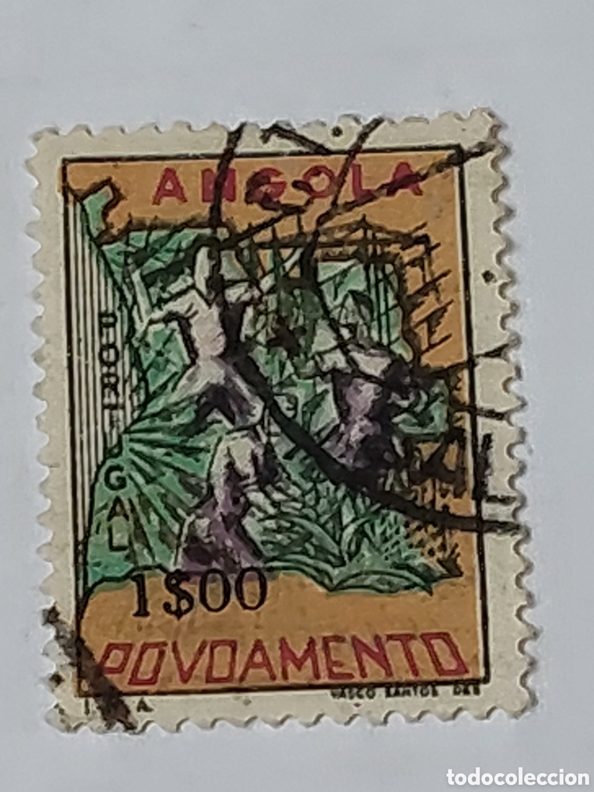 Sellos: Sello de Angola tasa postal 1965