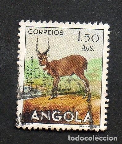 Sellos: FILA 1953 ANGOLA AF-362 YVERT 364 ANIMAIS DE ANGOLA USADO (O)
