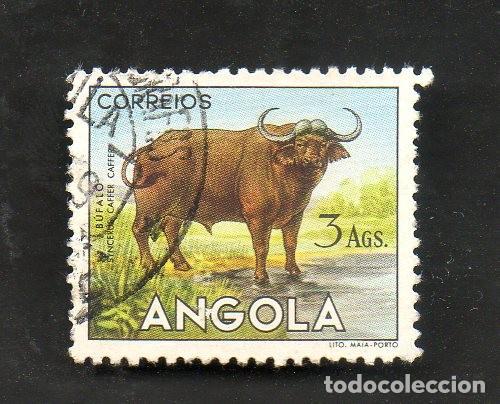 Sellos: FILA 1953 ANGOLA AF-366 YVERT 368 ANIMAIS DE ANGOLA CIRCULADO (O)