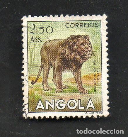 Sellos: FILA 1953 ANGOLA AF-365 YVERT 367 ANIMAIS DE ANGOLA CIRCULADO