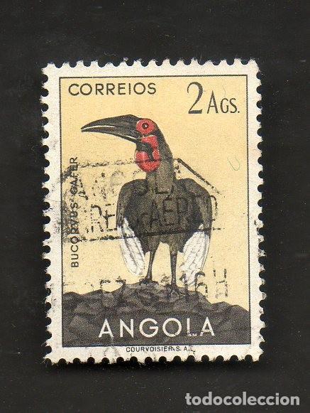 Sellos: FILA 1951 ANGOLA AF-333 YVERT 335 AVES ANGOLA CIRCULADO