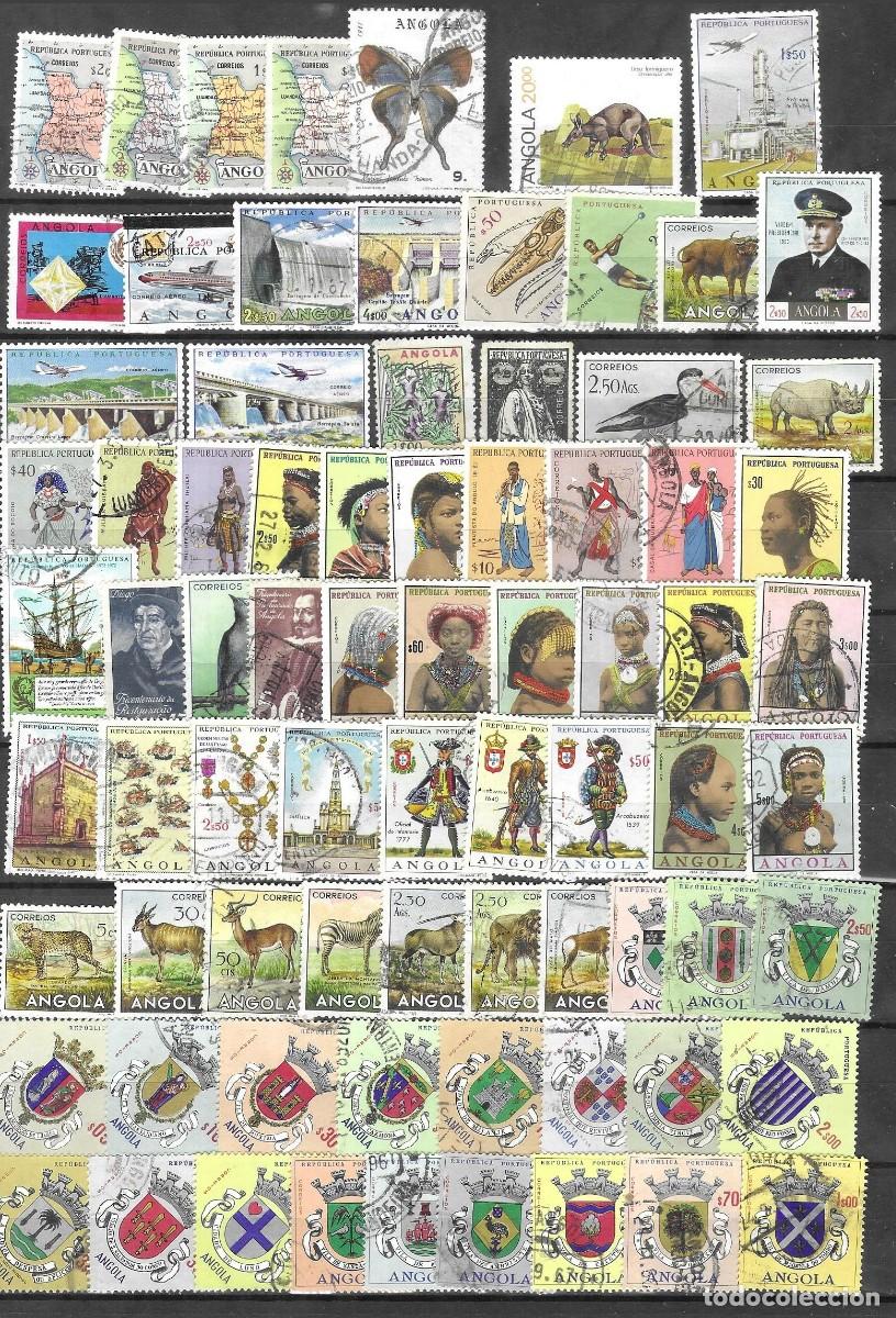 Sellos: LOTE DE 77 SELLOS DE ANGOLA
