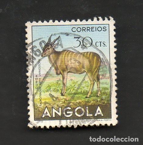 Sellos: FILA 1953 ANGOLA AF-358 YVERT 360 ANIMAIS DE ANGOLA CIRCULADO