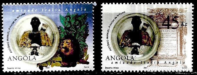 Sellos: ANGOLA 2002, SERIE 1687/88 - AMISTAD CON ITALIA. MNH.