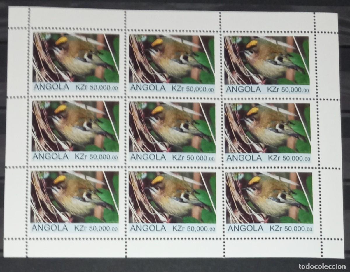Sellos: ANGOLA 1999 SHEET MNH FAUNA AVES BIRDS PAJAROS OISEAUX UCCELLI PASSAROS VOGELS