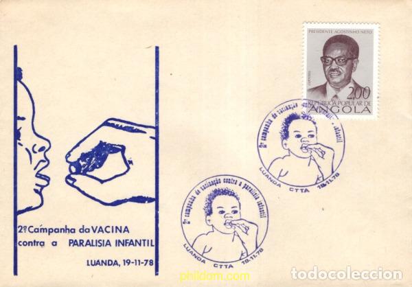 Sellos: 731797 MNH ANGOLA 1976 ANIVERSARIO DE LA INDEPENDENCIA. PRESIDENTE AGOSTINHO NETO.