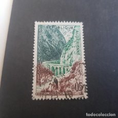 Sellos: ARGELIA,COLONIA FRANCESA,1962,GARGANTAS DE KERRATA,SCOTT 291,YVERT 364,USADO,(LOTE AG)