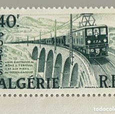 Francobolli: ARGELIA. FERROCARRIL ELÉCTRICO. 1957