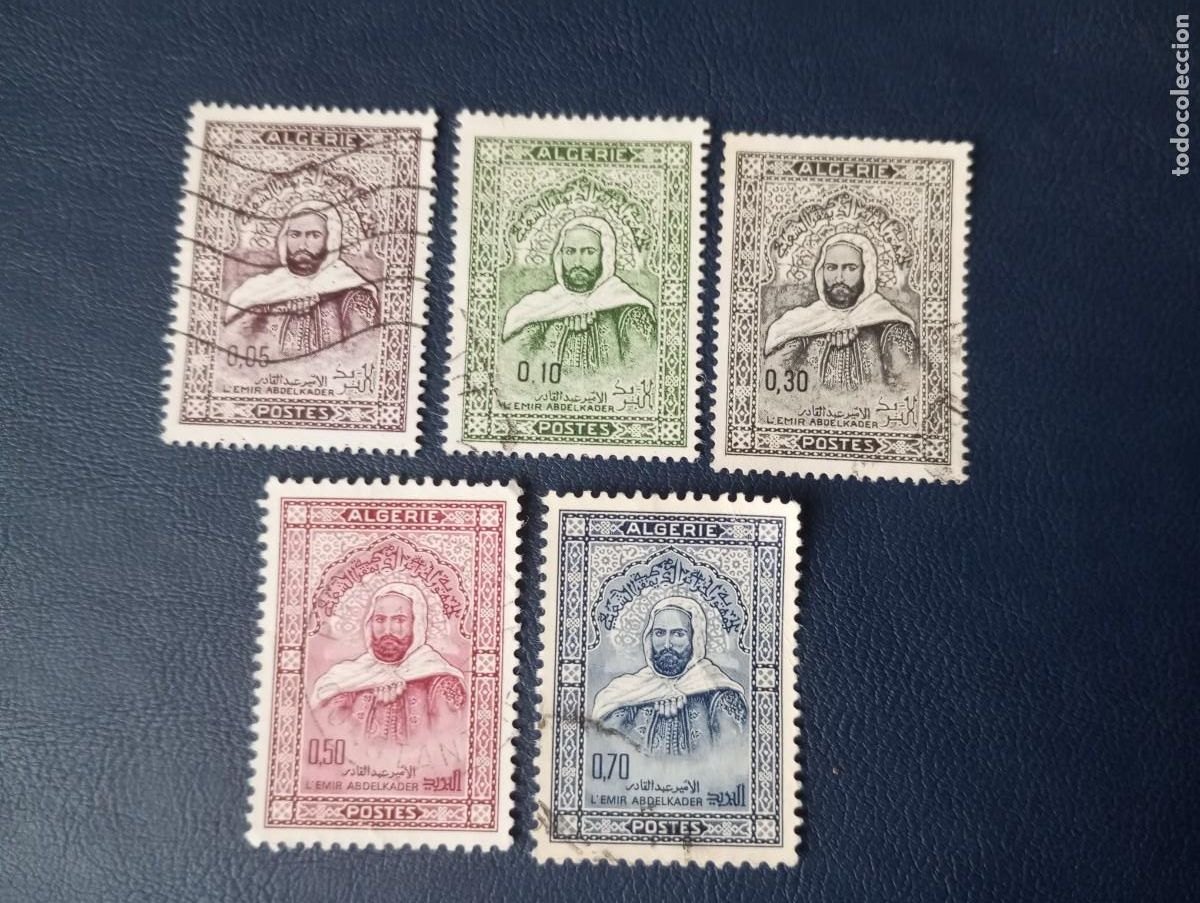 Sellos: ARGELIA, 1967/8, EMIR ABD EL KADER, YT 4456/7 70/71a