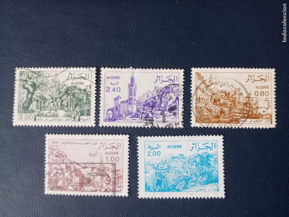 Selos: ARGELIA, 1982/4 VISTAS DE ARGEL, YT 759/61 802/3