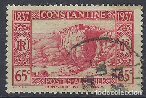 Sellos: ARGELIA 1937 - CENTENARIO DE LA CONQUISTA DE CONSTANTINA, CARM&Iacute;N - USADO