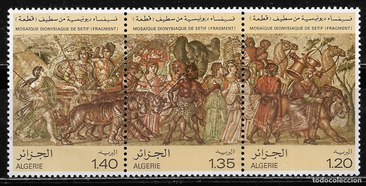 Sellos: ARGELIA 1980, SERIE Ivert 709/11 - ARTE. MNH.