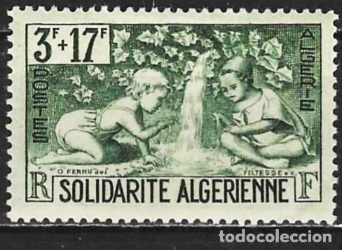Sellos: Algeria 1946 - Mi 247 - YT 249 - La solidaridad - MH*