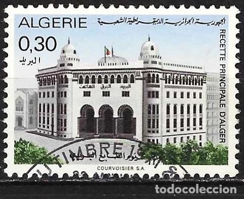 Sellos: Argelia 1971 - Mi 564 - YT 530 - D&iacute;a del Sello - Edificio de los Correos de Algier