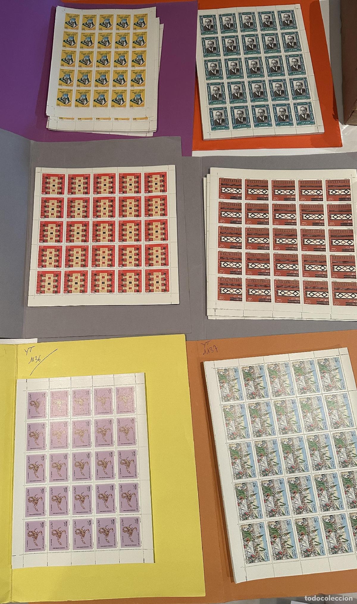 Sellos: Lote de sellos 1997 1998 aproximadamente Argelia para sellar = 363.175 dinares 2380&euro;