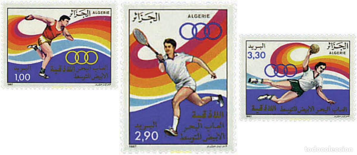 Sellos: 48025 MNH ARGELIA 1987 JUEGOS DEPORTIVOS DEL MEDITERRANEO EN LATTAQUIA