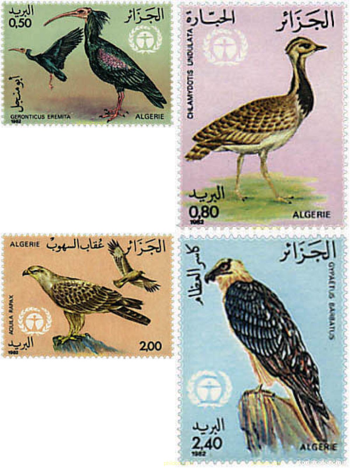 Sellos: 36439 MNH ARGELIA 1982 PROTECCION DE LA NATURALEZA. AVES