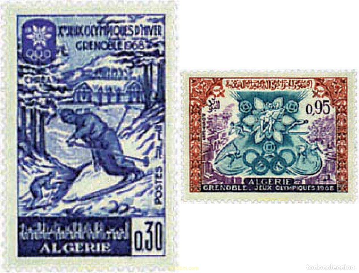 Briefmarken: 70491 MNH ARGELIA 1967 10 JUEGOS OLIMPICOS INVIERNO GRENOBLE 1968