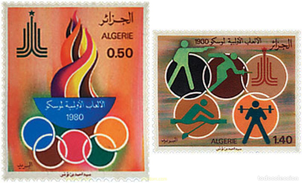 Sellos: 27438 MNH ARGELIA 1980 22 JUEGOS OLIMPICOS VERANO MOSCU 1980