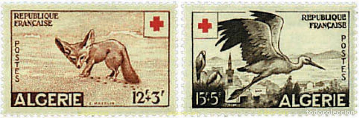 Sellos: 33220 MNH ARGELIA 1957 PRO CRUZ ROJA