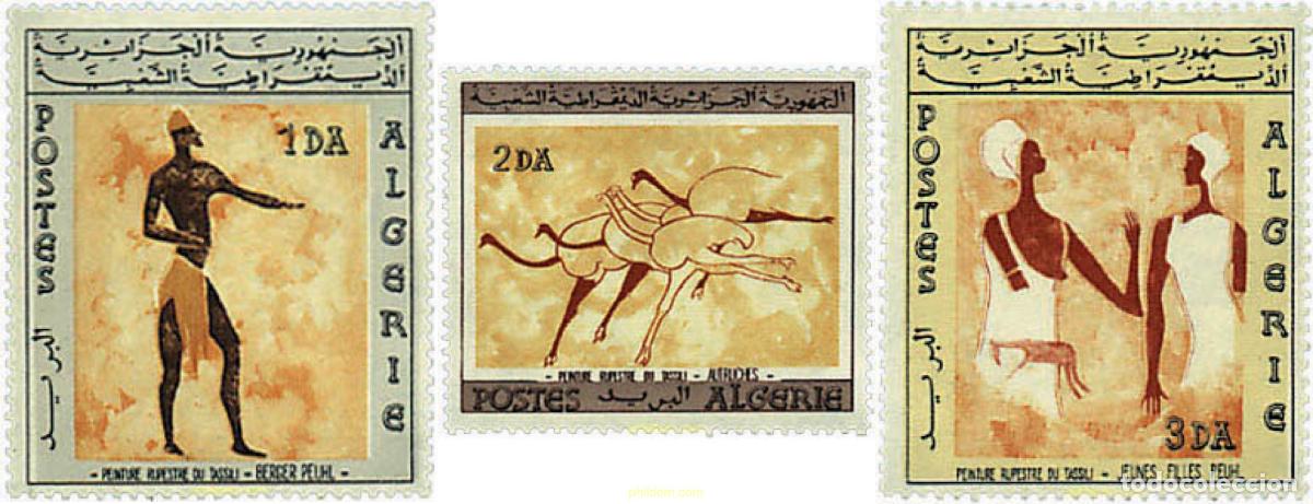 Sellos: 371006 MNH ARGELIA 1966 ARTE RUPESTRE DE TASSILI N'AJJER