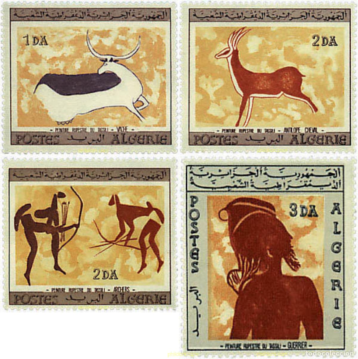Sellos: 68097 MNH ARGELIA 1967 ARTE RUPESTRE DE TASSILI N'AJJER
