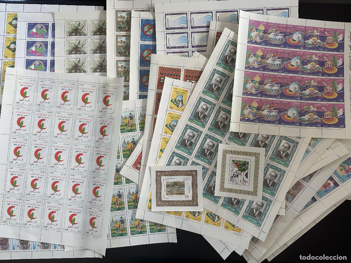 Briefmarken: Colecci&oacute;n argelina de planchas sellos y bloques a&ntilde;os 1997 - 1998 precio: YT: 810&euro;