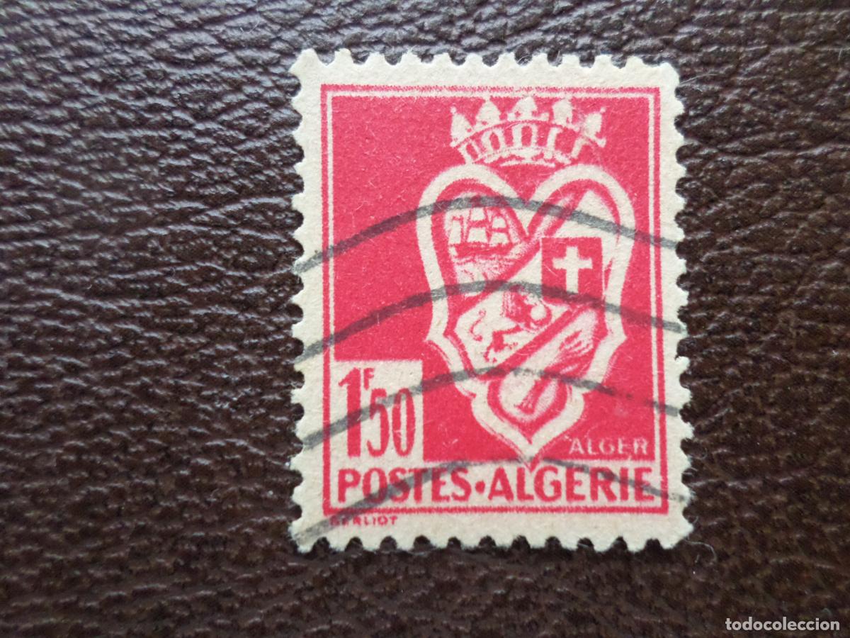 Sellos: :argelia, 1942, escudo de argel, Yvert 178